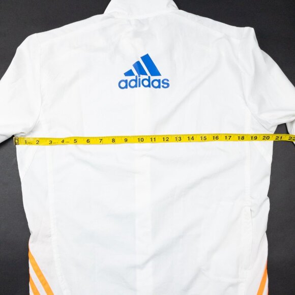 Boston Marathon Running Track Jacket Men's Small Adidas 2014 White Full Zip - Picture 12 of 14